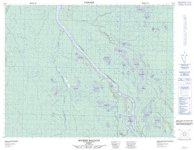 032L11 - RIVIERE MALOUIN - Topographic Map