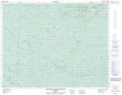 032M01 - RIVIERE NATOUACAMISIE - Topographic Map