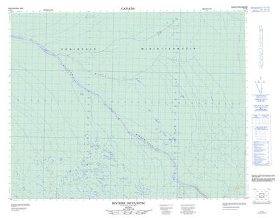 032M03 - RIVIERE ISCOUISTIC - Topographic Map