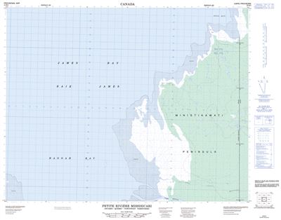 032M05 - PETITE RIVIERE MISSISICABI - Topographic Map