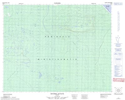 032M06 - RIVIERE OCTAVE - Topographic Map
