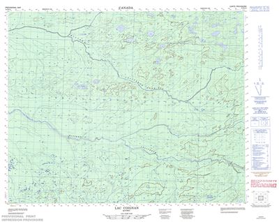 032M16 - LAC COIGNAN - Topographic Map
