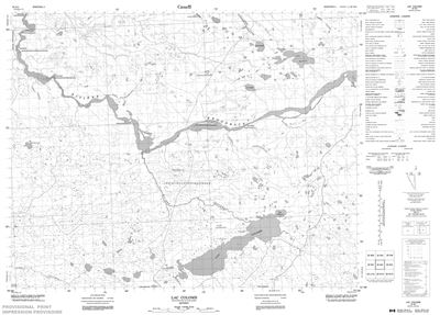 032N04 - LAC COLOMB - Topographic Map