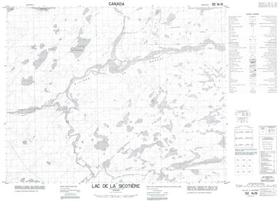 032N08 - LAC DE LA SICOTIERE - Topographic Map