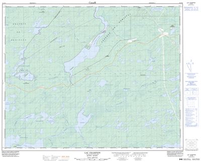 032N09 - LAC CHAMPION - Topographic Map