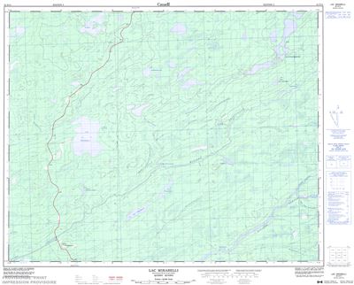 032N14 - LAC MIRABELLI - Topographic Map