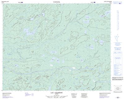 032N15 - LAC CHAMBOIS - Topographic Map