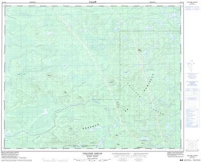 032N16 - COLLINES LESCAR - Topographic Map