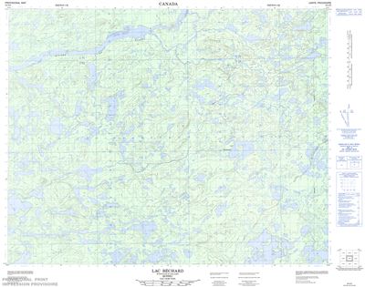 032O05 - LAC BECHARD - Topographic Map