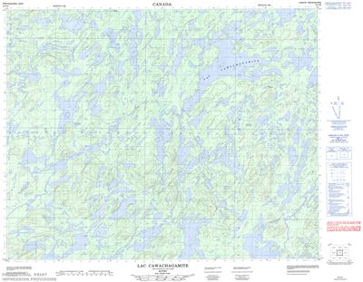 032O09 - LAC CAWACHAGAMITE - Topographic Map