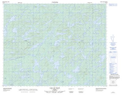 032O10 - LAC LE VILIN - Topographic Map