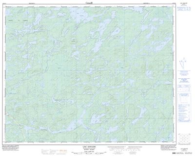 032O11 - LAC GOULDE - Topographic Map