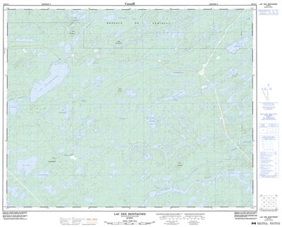 032O12 - LAC DES MONTAGNES - Topographic Map