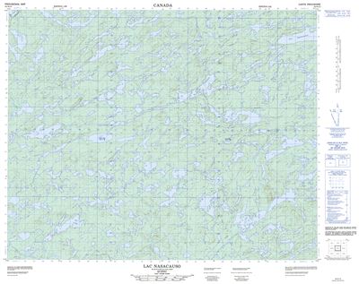 032O15 - LAC NASACAUSO - Topographic Map