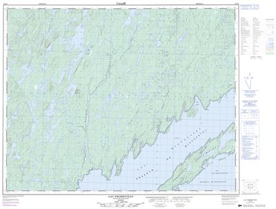 032P06 - LAC FROMENTEAU - Topographic Map