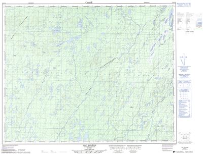 032P10 - LAC HOLTON - Topographic Map