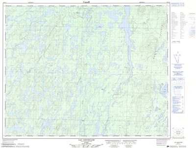 032P11 - LAC GOCHIGAMI - Topographic Map