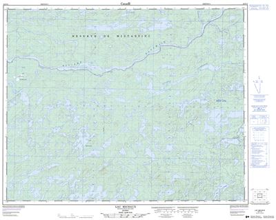 032P13 - LAC MICHAUX - Topographic Map