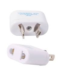 2-Pin Adapter Plug (D/E) Multi-Country. An adapter plug (D/E) is an electrical device that allows you to connect an electronic device or appliance with a two-pin plug to an electrical outlet with a different type of socket. This specific adapter plug is d