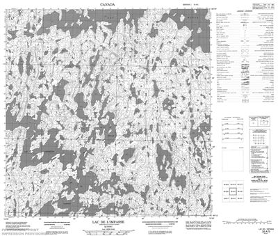 035A05 - LAC DE L'IMPASSE - Topographic Map