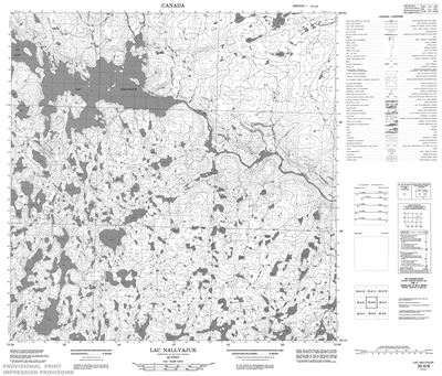 035A06 - LAC NALLUAJUK - Topographic Map