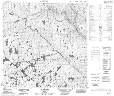035A08 - LAC BRISCOT - Topographic Map
