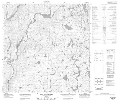 035A16 - LAC DES OMBLES - Topographic Map
