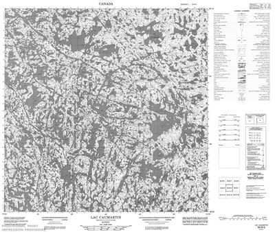 035B02 - LAC CAUMARTIN - Topographic Map