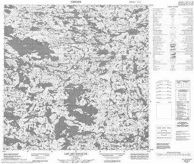 035B04 - LAC AKUARAALUK - Topographic Map