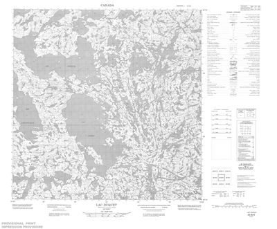 035B06 - LAC DUQUET - Topographic Map