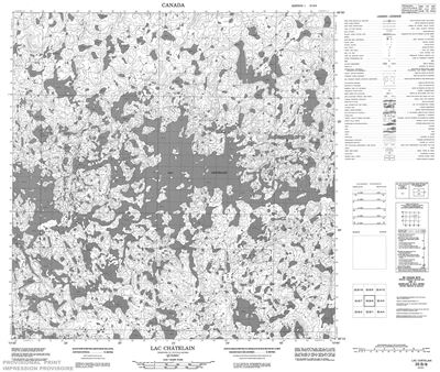035B08 - LAC CH¶TELAIN - Topographic Map