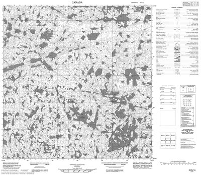 035B15 - LAC PERINAULT - Topographic Map