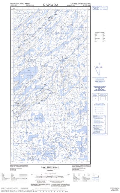 035C14E - LAC ISUILUTAQ - Topographic Map