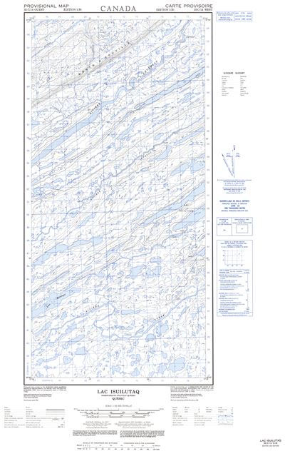 035C14W - LAC ISUILUTAQ - Topographic Map
