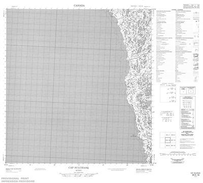 035E16 - CAP SULURAAQ - Topographic Map