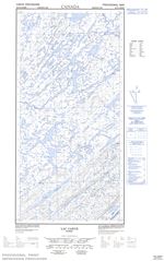 035F03W - LAC CARYE - Topographic Map