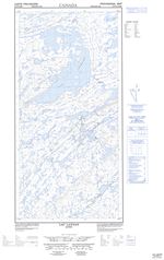 035F06E - LAC LANYAN - Topographic Map