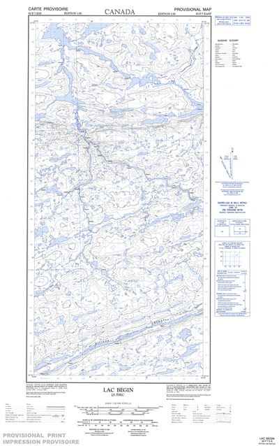 035F07E - LAC BEGIN - Topographic Map