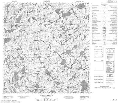 035F09 - COLLINE TALLUQ - Topographic Map