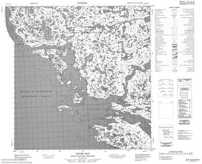 035F12 - KOVIK BAY - Topographic Map
