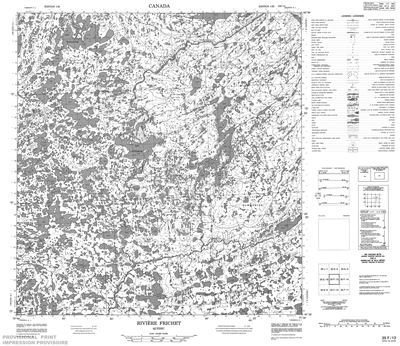035F13 - RIVIERE FRICHET - Topographic Map