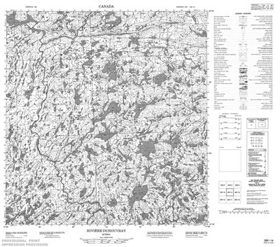035F14 - RIVIERE DUROUVRAY - Topographic Map