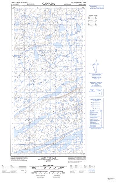 035G10W - LACS NUVILIC - Topographic Map