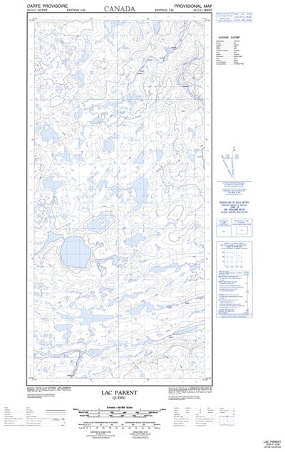 035G11W - LAC PARENT - Topographic Map