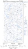 035G12E - LAC BELLEAU - Topographic Map