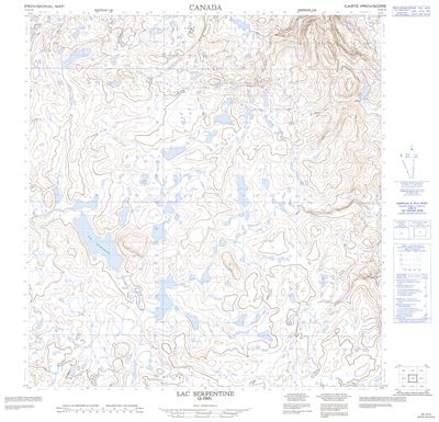 035G15 - LAC SERPENTINE - Topographic Map