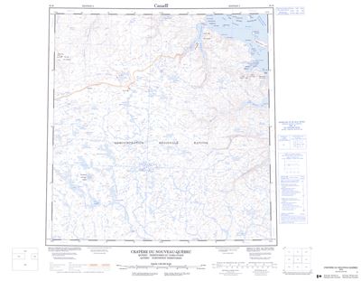 035H - CRATERE DU NOUVEAU-QUEBEC - Topographic Map