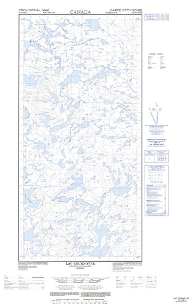 035H06E - LAC COURNOYER - Topographic Map