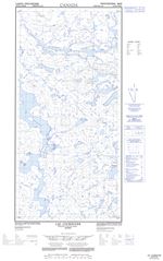 035H06W - LAC COURNOYER - Topographic Map
