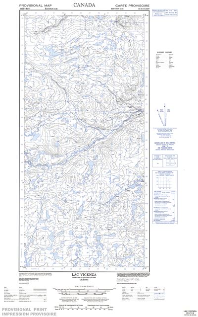 035H07E - LAC VICENZA - Topographic Map